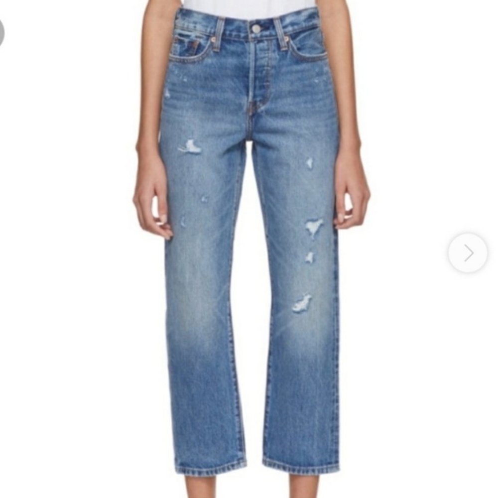 Levi's Wedgie Straight High Rise Crop Jean